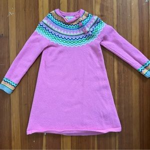 Mini Boden fair isle sweater dress